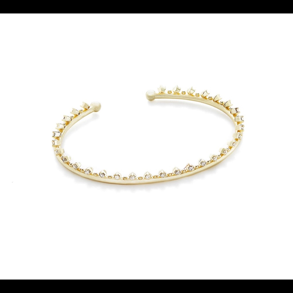 Kendra Scott Codi Pinch Bracelet in Gold & CZ